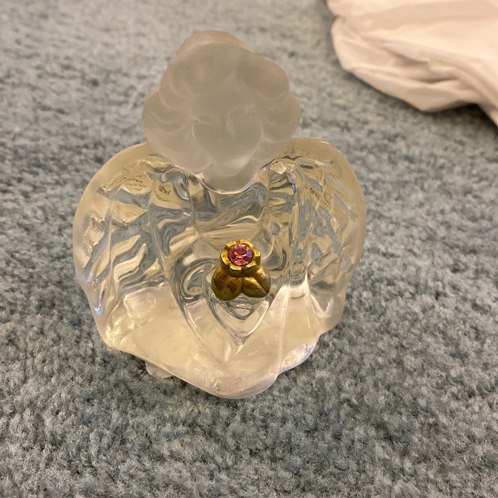 Clear glass angel.
